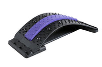 Three-Level Back Support Stretcher Back Massager Lumbar Back Support Stretcher Pain Relief Massaging Stretcher Purple