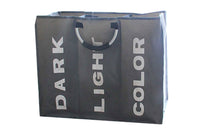 3 Layers Clothes Storage Bags Quilt Organizers with Reinforced Handle Deep Grey