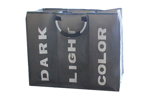 3 Layers Clothes Storage Bags Quilt Organizers with Reinforced Handle Deep Grey