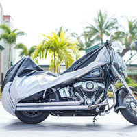 Motorcycle Cover Motorbike Cover Outdoor Protection with Lock-Holes