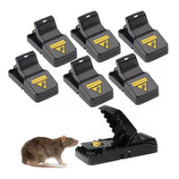 6Pcs Reusable Plastic Mouse Traps Mice Rat Snare Catcher