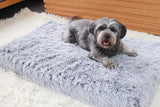 Soft Pet Bed Pet Winter Warm Sleep Mat Removable Washable Puppy Cushion Non-Slip Pet Kennel Coffee