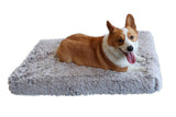 Soft Pet Bed Pet Winter Warm Sleep Mat Removable Washable Puppy Cushion Non-Slip Pet Kennel Coffee