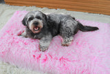 Soft Pet Bed Pet Winter Warm Sleep Mat Removable Washable Puppy Cushion Non-Slip Pet Kennel Pink