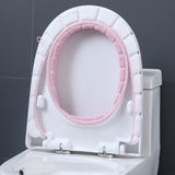 Warm Toilet Seat Cover Pad Winter Thick Toilet Seat Covers Stretchable Closestool Mat Bathroom Accessories Pink