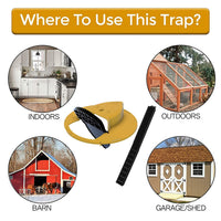 Slide Bucket Lid Mouse Trap with Ladder Auto Resetting Mouse Trap Reusable Mouse Rat Trap DIY Rodent Killer