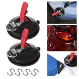 Set of 2Pcs Suction Cup Anchor with S Hooks Heavy Duty Tie Down Suction Anchor Strong Car Awning Suction Cup Outdoor Tent Accessory
