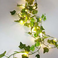 10-Meter 100LED Artificial Ivy Leaves Light String Battery-powered Light String-Style 2