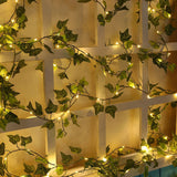 10-Meter 100LED Artificial Ivy Leaves Light String Battery-powered Light String-Style 2