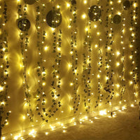 10-Meter 100LED Artificial Ivy Leaves Light String Battery-powered Light String-Style 2