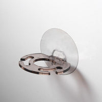 4pcs Toothbrush Holder Shaver Storage Rack Strong Suction Bathroom Organizer