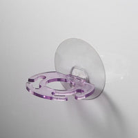 4pcs Toothbrush Holder Shaver Storage Rack Strong Suction Bathroom Organizer