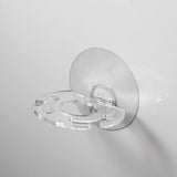 4pcs Toothbrush Holder Shaver Storage Rack Strong Suction Bathroom Organizer