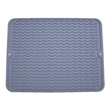 1pc Silicone Dish Drying Mat Heat Resistant Placemat Drain Pad