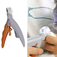 LED Light Pet Nail Clipper 5X Magnification Nail Clippers Pet Dog Cat Nail Trimmer