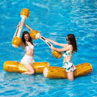 4Pcs Inflatable Battle Logs Toys Floating Pool Toy