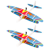 Rechargeable Foam Airplane Kit Hand Launch Throwing Plane Model Outdoor Toy