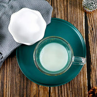 Christmas Tree Mug Double-layer Glasses Wishing Cup with Lid