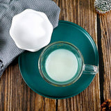 Christmas Tree Mug Double-layer Glasses Wishing Cup with Lid