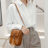 Women Mini Mobile Phone Bag Leather Cross body Purse Shoulder Pouches