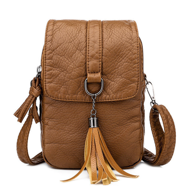 Women Mini Mobile Phone Bag Leather Cross body Purse Shoulder Pouches