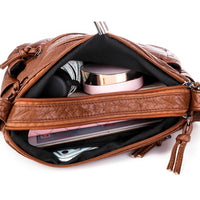 Women Leather Cross body Purse Shoulder Bag