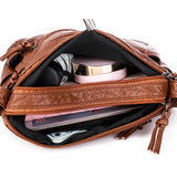 Women Leather Cross body Purse Shoulder Bag