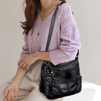 Women Leather Cross body Purse Shoulder Bag