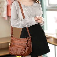 Women Leather Cross body Purse Shoulder Bag