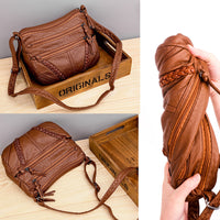 Women Leather Cross body Purse Shoulder Bag