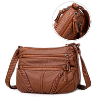 Women Leather Cross body Purse Shoulder Bag