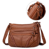 Women Leather Cross body Purse Shoulder Bag