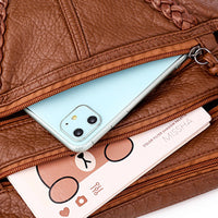 Women Leather Cross body Purse Shoulder Bag