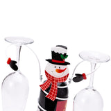 Christmas Wine Bottle and Glass Holder Stand