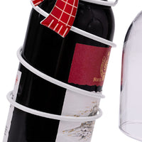 Christmas Wine Bottle and Glass Holder Stand
