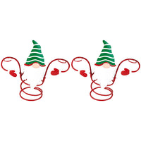 Christmas Wine Bottle and Glass Holder Stand
