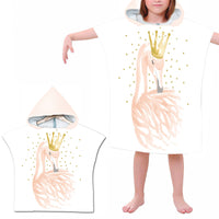 Kids Hooded Beach Towel Poncho Bathrobe Towel Wrap
