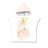 Kids Hooded Beach Towel Poncho Bathrobe Towel Wrap