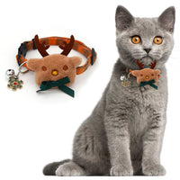 Adjustable Christmas Pet Collar Safety Buckle Cat Puppy Party Decor