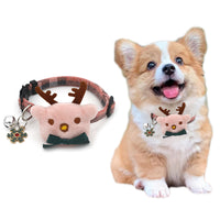 Adjustable Christmas Pet Collar Safety Buckle Cat Puppy Party Decor