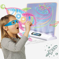 3D Fluorescent Drawing Board Kit Light Up Tracing Pad - Ocean