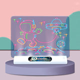 3D Fluorescent Drawing Board Kit Light Up Tracing Pad - Ocean