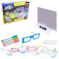 3D Fluorescent Drawing Board Kit Light Up Tracing Pad - Dinosaurs