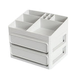 3 Layer Drawers Cosmetic Makeup Organiser Box - Gray