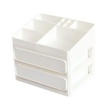 3 Layer Drawers Cosmetic Makeup Organiser Box - White