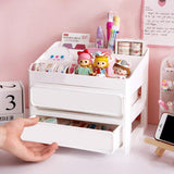 3 Layer Drawers Cosmetic Makeup Organiser Box - White
