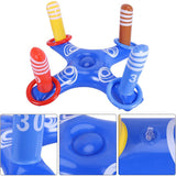 Inflatable Floating Cross Ring Toss Game Throwing Toy