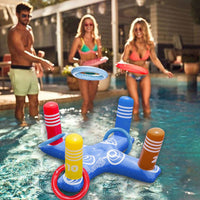 Inflatable Floating Cross Ring Toss Game Throwing Toy