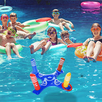 Inflatable Floating Cross Ring Toss Game Throwing Toy