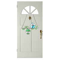 Multicolored Owl Hanging Pendant Wall Window Garden Hanging Decor